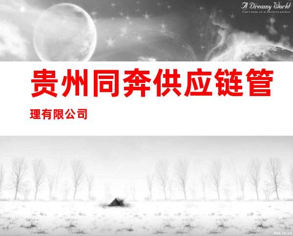 贵州同奔供应链管理有限公司