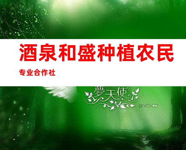 酒泉和盛种植农民专业合作社